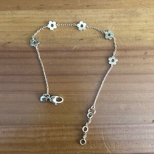 Madewell retro flower daisy gold bracelet